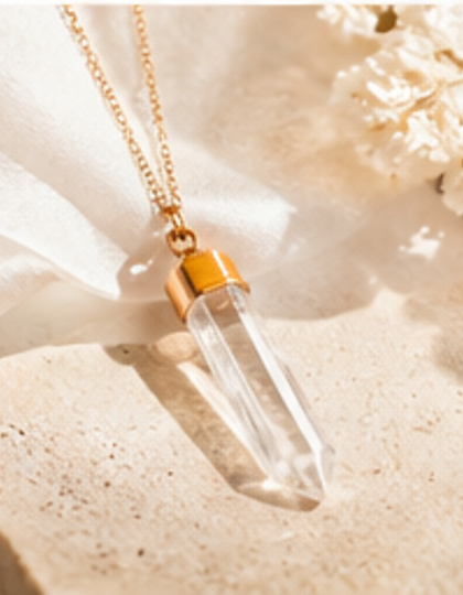 Crystal tower in soft light