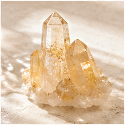 Gemstone jewelry on a studio surface