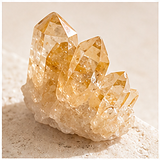 Golden citrine stone