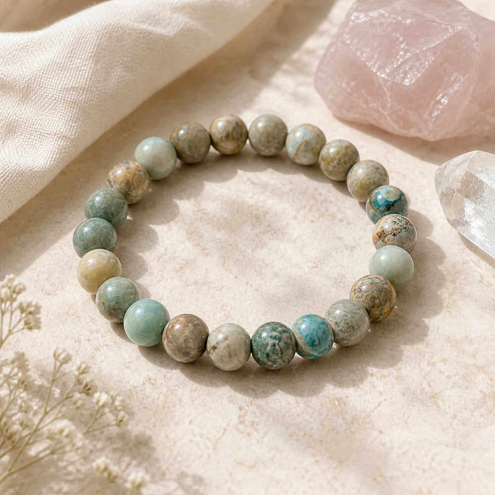 Empath's Shield Aqua Terra Jasper Bracelet 3