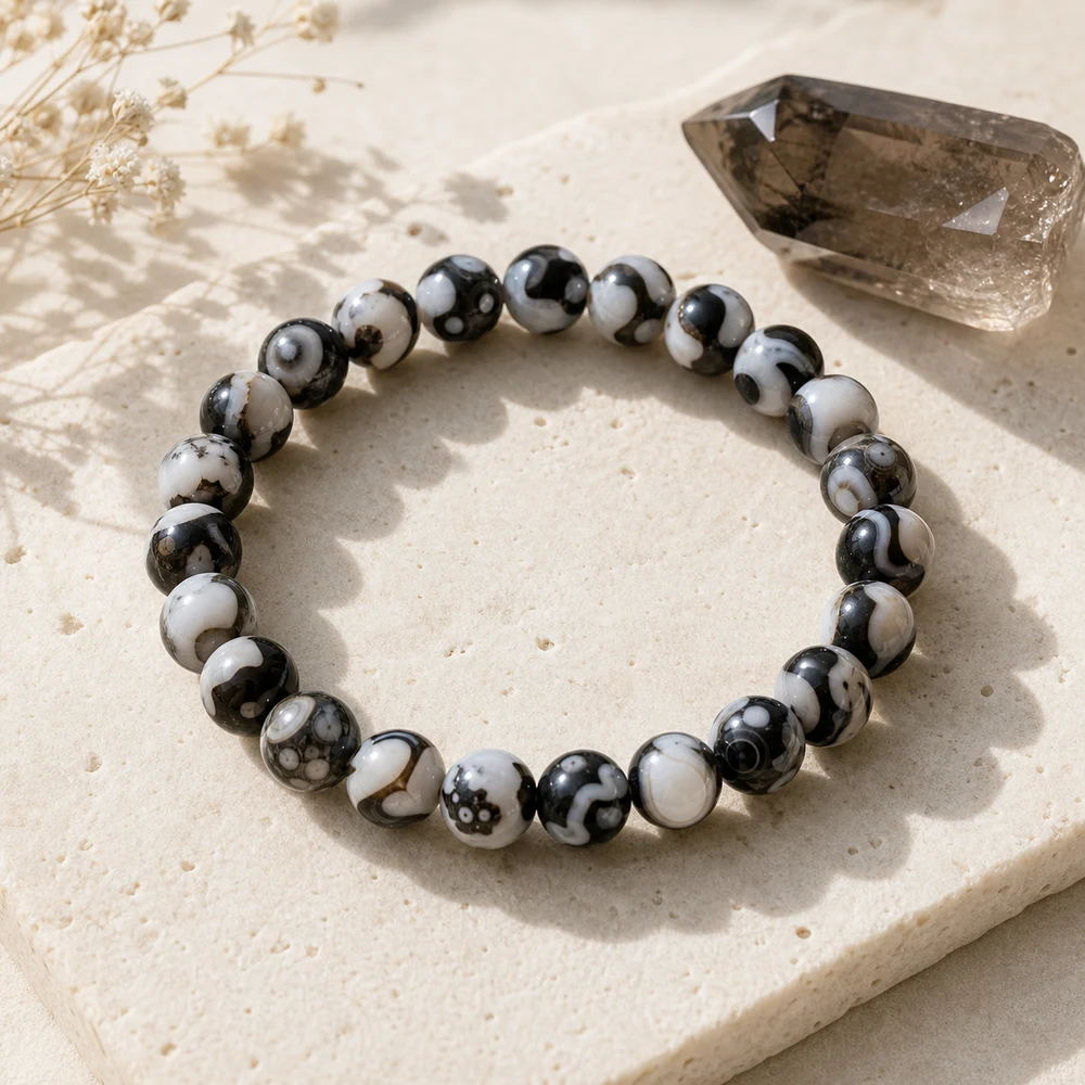 Exotic Orca Agate Bracelet of Deep Healing 3