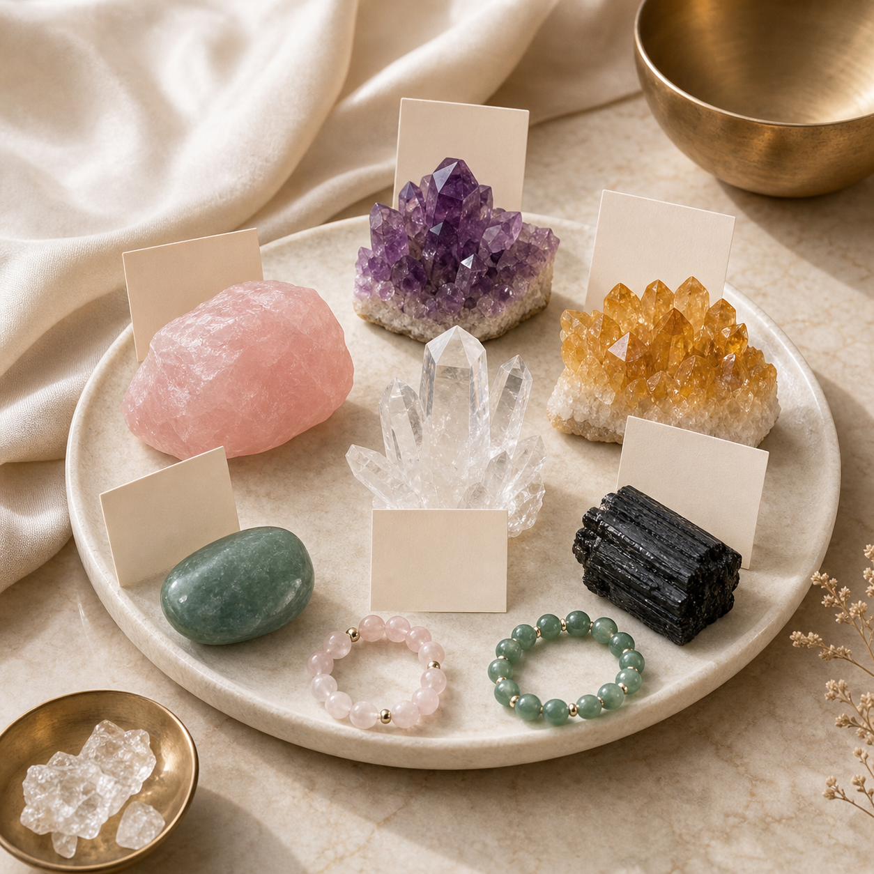 Crystal quiz arrangement